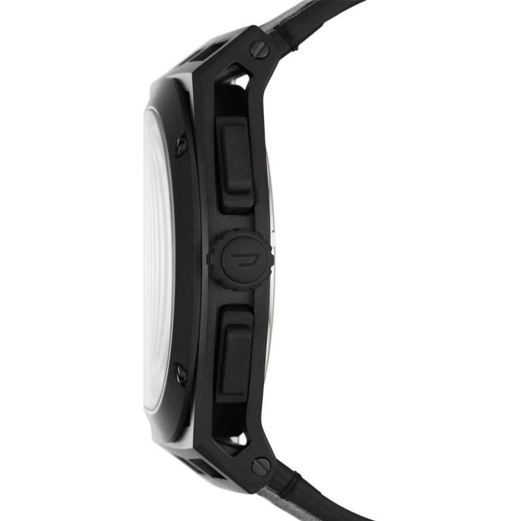 Diesel Orologi: Diesel Leder-Armbanduhr Timeframe "Schwarz" (FABRIKNEU) – Nuovo e nell'imballaggio originale da Aeschi SO venduto da Bluemail 4