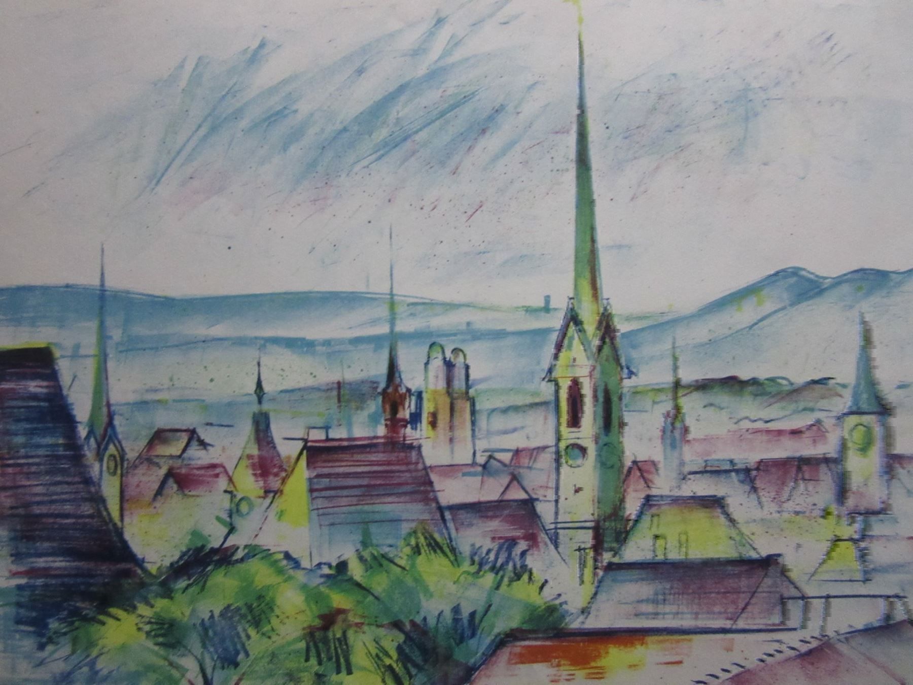 Grafica & Litografie: JIRIT DROZD LITHOGRAPHIE SIGNIERT NUMMERIERT – Usato da Gersau venduto da grafik-kunst