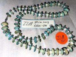 Halskette Kokus / Glas  80 cm.L   (ZZ18)