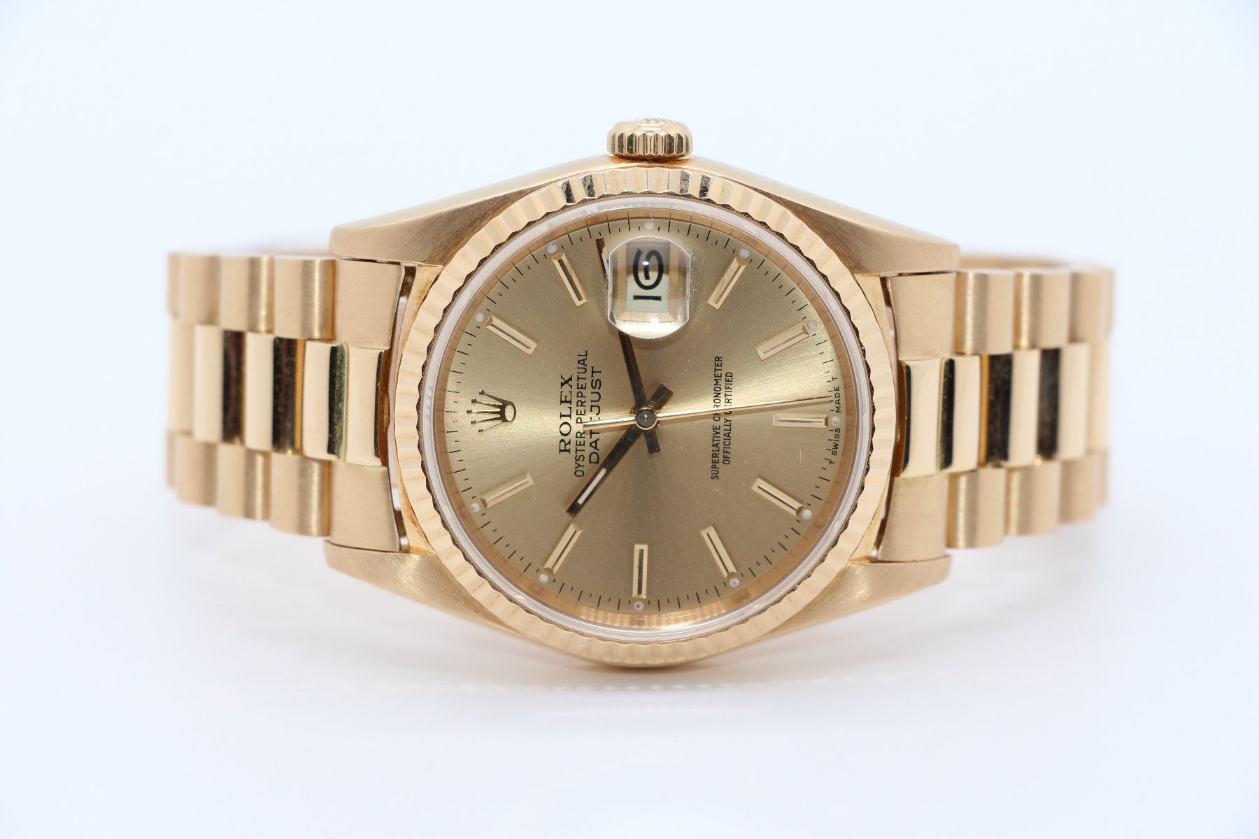 Rolex Orologi: Rolex Datejust 36 18K Gold Ref. 16238, Box & Papers 1990 – Usato da Zug venduto da eMDi_Collection