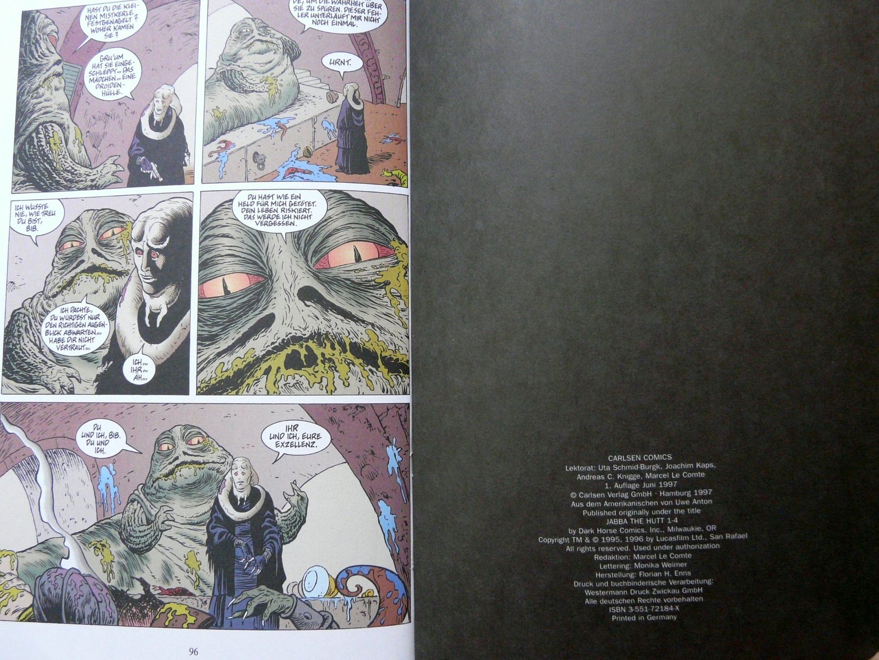 Fumetti: STAR WARS Jabba der Hutt - 1997 Carlsen       +Versand 2.- – Usato da Pully venduto da websurfer1 9