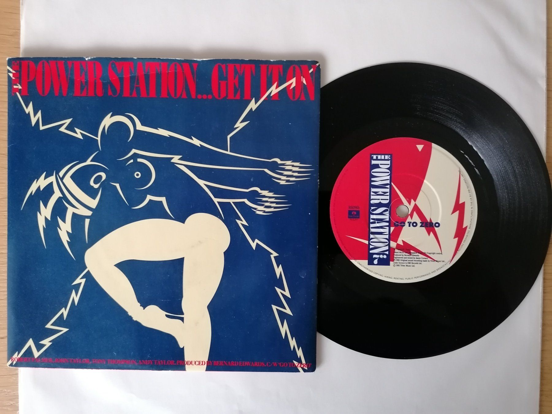 Dischi in vinile: Power Station - Get it On - 7" Vinyl Single, – Usato da Beinwil am See venduto da Funkthesizer