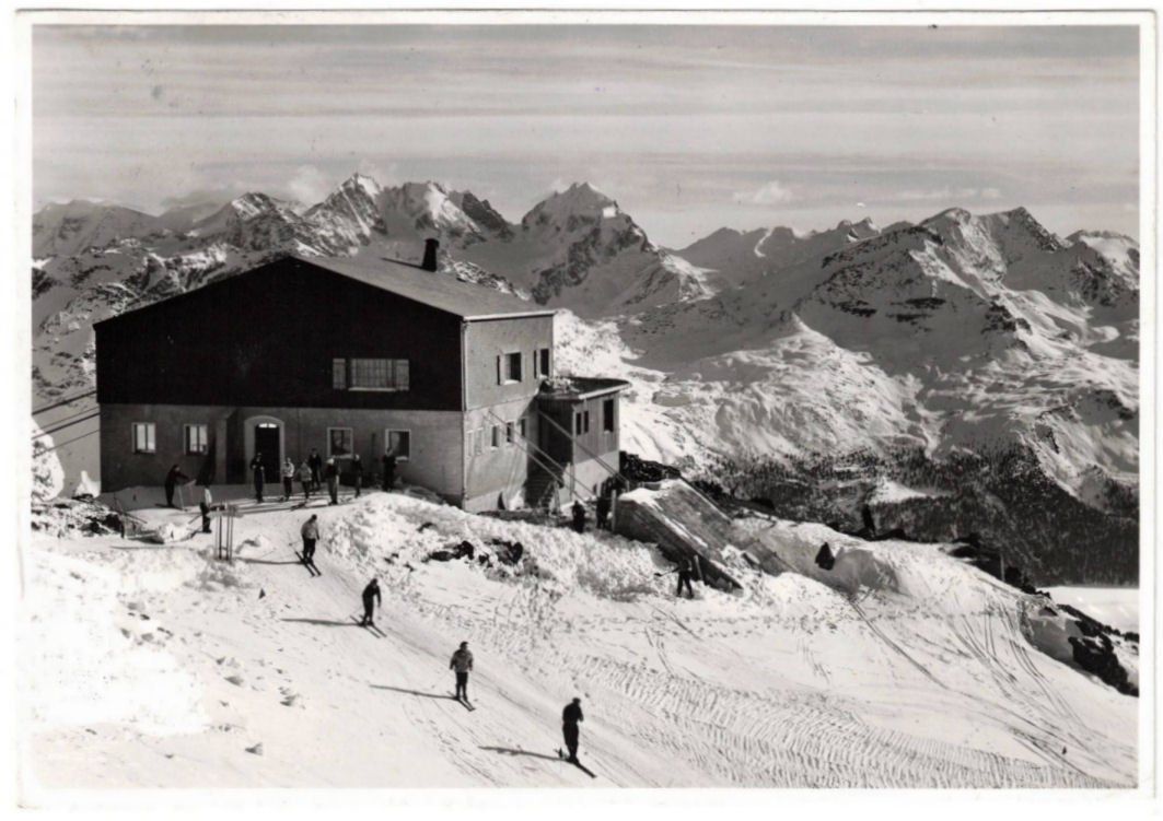 Cartoline postali: St. Moritz - Luftseilbahn Corviglia--Piz Nair – Usato da Binningen venduto da Mountainrider