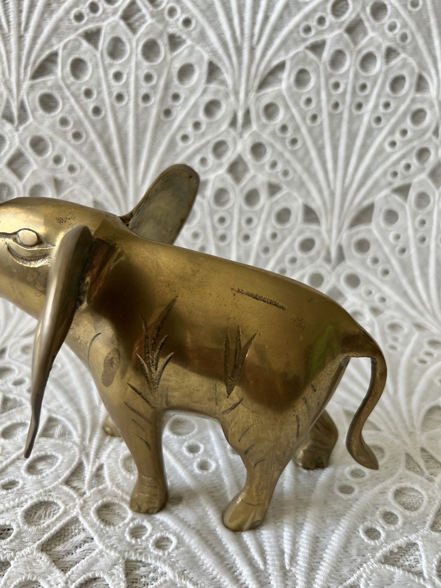 Statuette: Vintage Messing Elephant Figur 16cm – Usato da Frenkendorf venduto da Only1 4