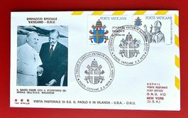 VATIKAN FLUGPOST PAPST UNO WALDHEIM FLUG ROM USA ROM 1979