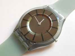 Swatch Skin Uhr 2021 Mintgrün ultradünn flach frische Bat.