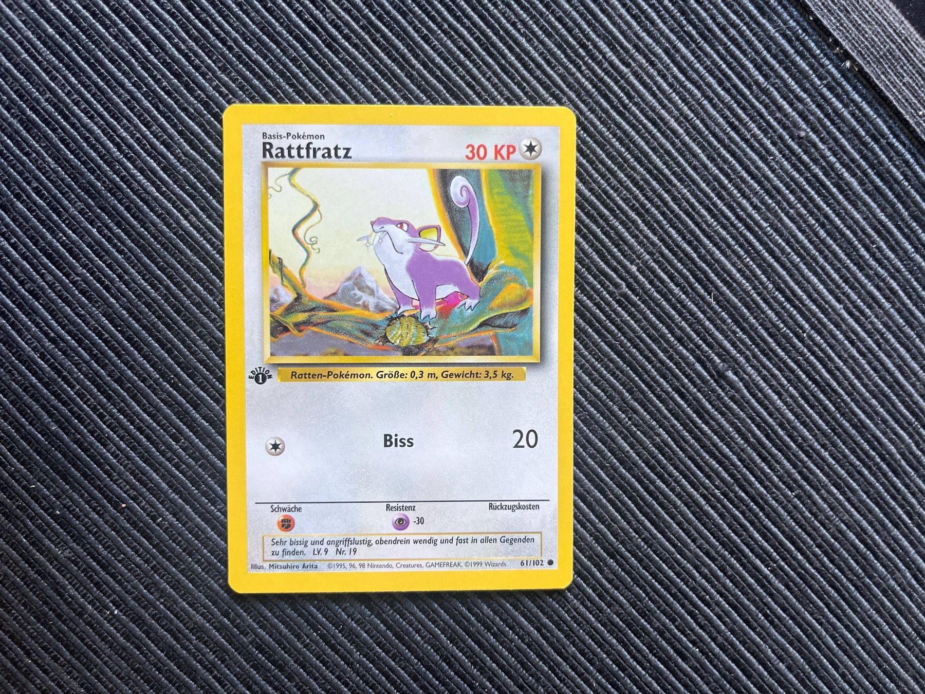 Pokémon Carte collezionabili: Pokemon Rattfratz 1. Edition non holo Base Set – Usato da Wabern venduto da Collectfun