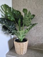 3 Kunstpflanze Monstera im Topf Kunstpflanzen Deko
