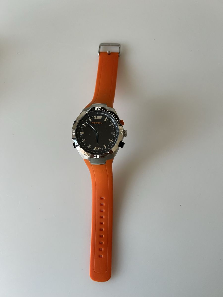 Fossil Orologi: Fossil Uhr orange Silikonband  – Usato da Reinach venduto da ayl_69xw