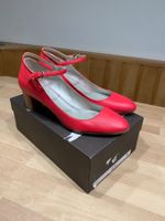 Rote Navyboot Lederpumps, neuwertig, Gr. 40