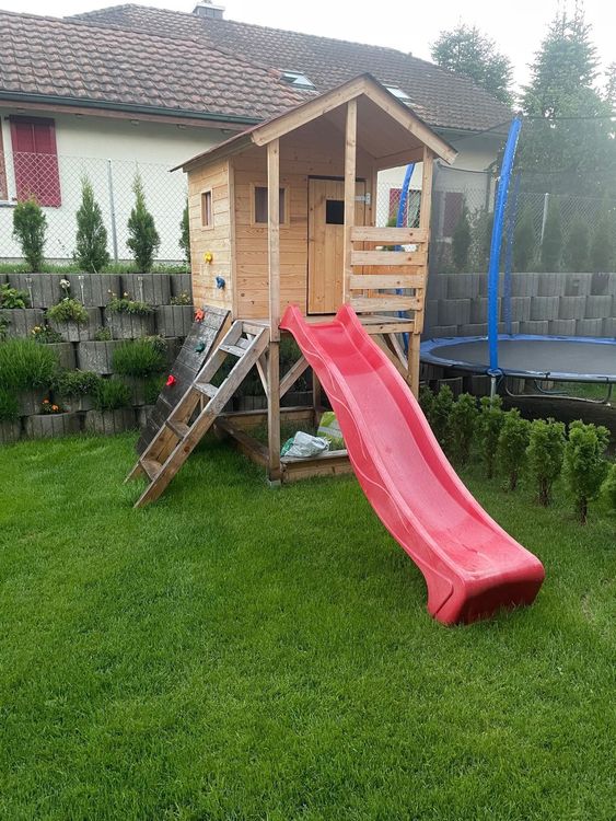 Kinderturm mit Rutsche und Kletterwand Kaufen auf Ricardo