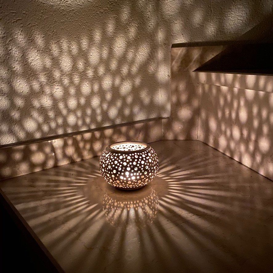Tutte le decorazioni: Windlicht Kupfer messingfarbig, Handmade in Marokko – Nuovo (secondo la descrizione) da Therwil venduto da Tigersunne 3