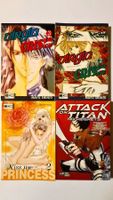 Vier verschiedene Manga Bände