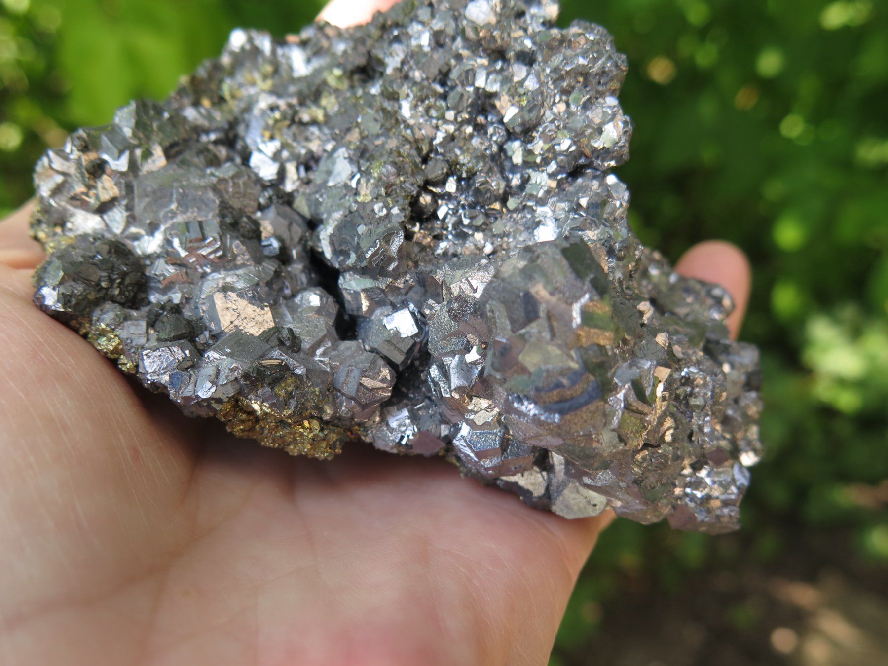 Minerali & Pietre curative: Bleiglanz mit Pyrit, sehr glänzend, ca. 603 gr. – Usato da Schaffhausen venduto da Yamakana51L8736OQ8 6