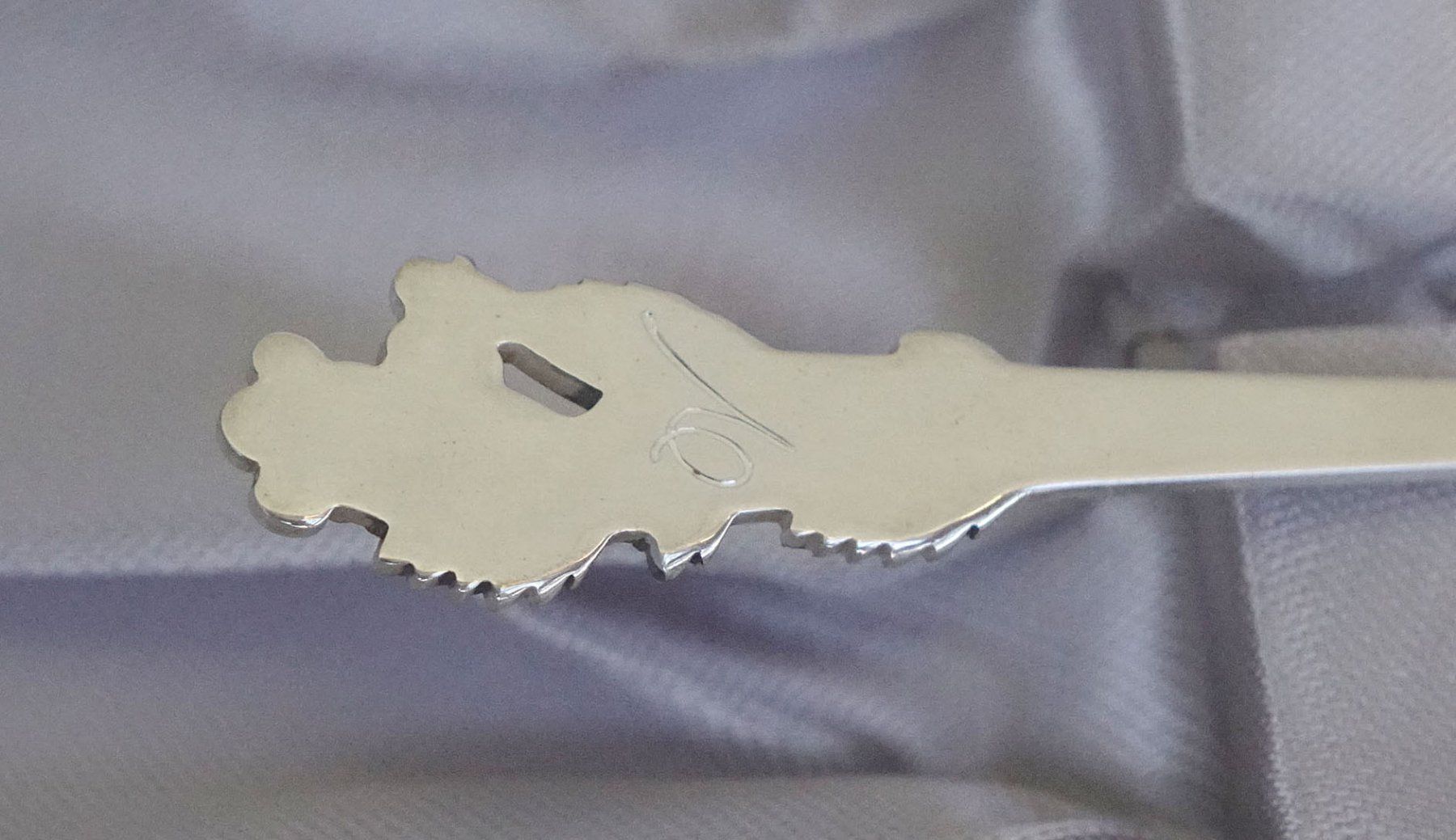 Cucchiai: Japan Silberlöffel Kirschblütendekor Ginza – Nuovo e nell'imballaggio originale da Winterthur venduto da Hiruko 3