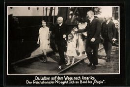 Fotografie Reichskanzler Dr. Luther mit 