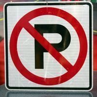 No Parking Verkehrsschild USA