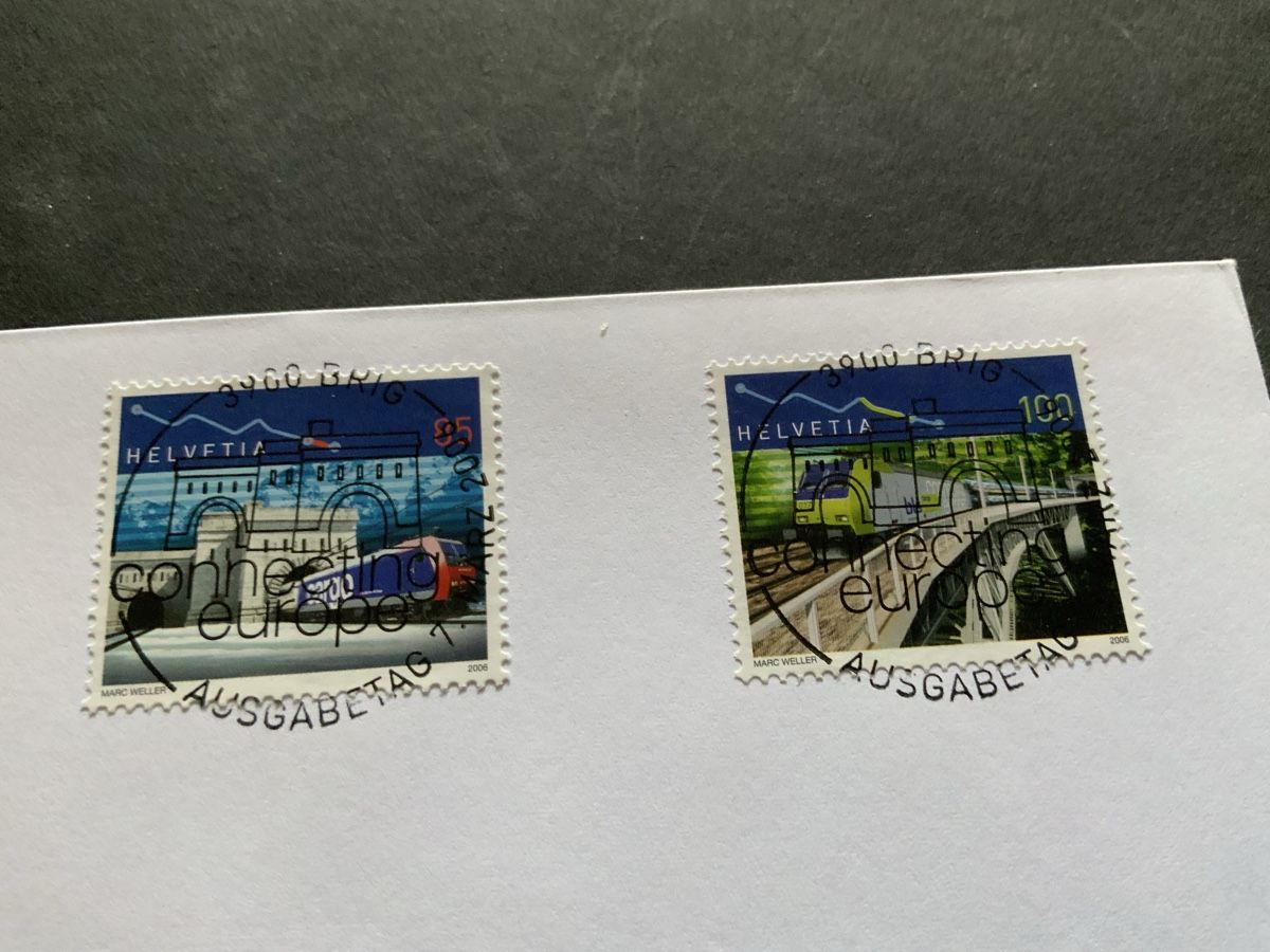 Tutti i francobolli: 2006 BAHNJUBILÄUM FDC VOLL EINWANDFREI  – Usato da Beinwil am See venduto da Ricri 1