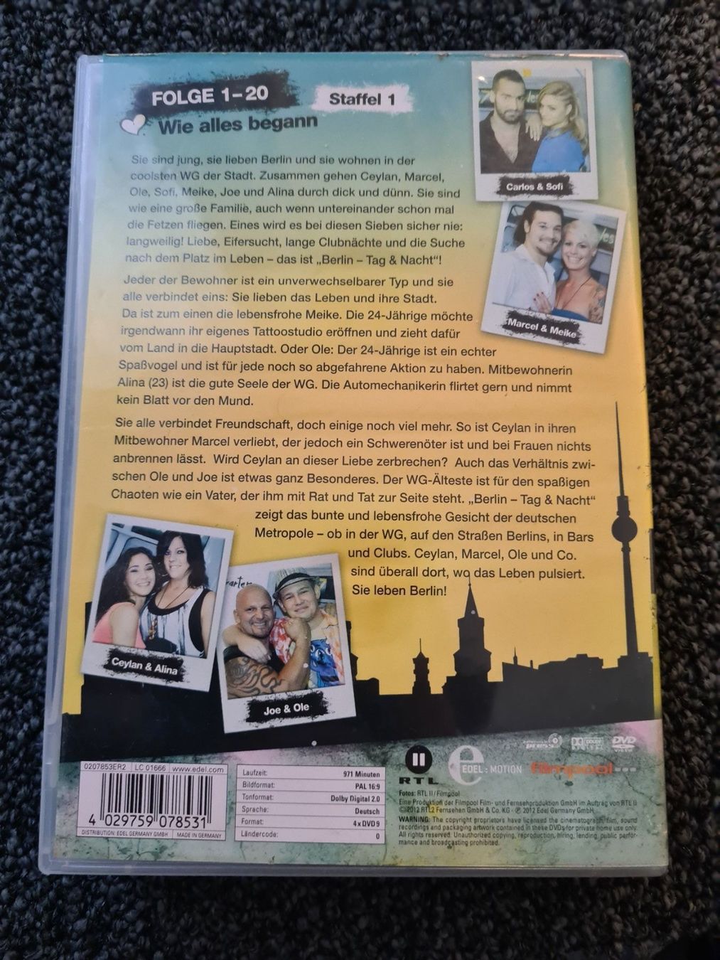 Tutti i DVDs: BERLIN TAG & NACHT STAFFEL 1 – Usato da Ruswil venduto da jan_bxl5 1