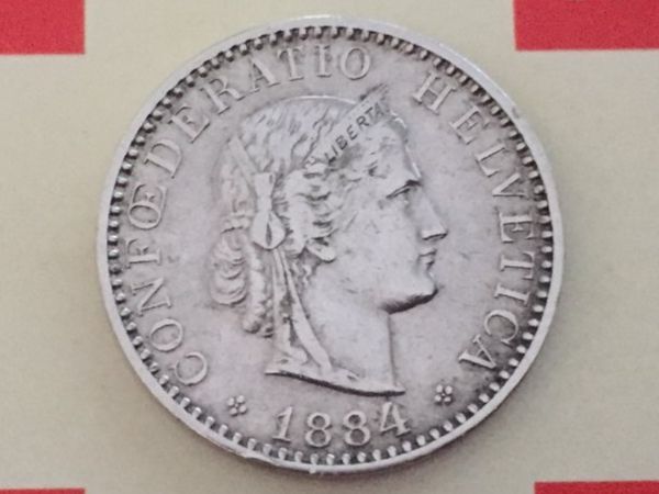 Alle Münzen: 20 Rappen 1884 ss+ – Gebraucht aus Elsau von herbybay