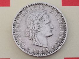 20 Rappen 1884 ss+