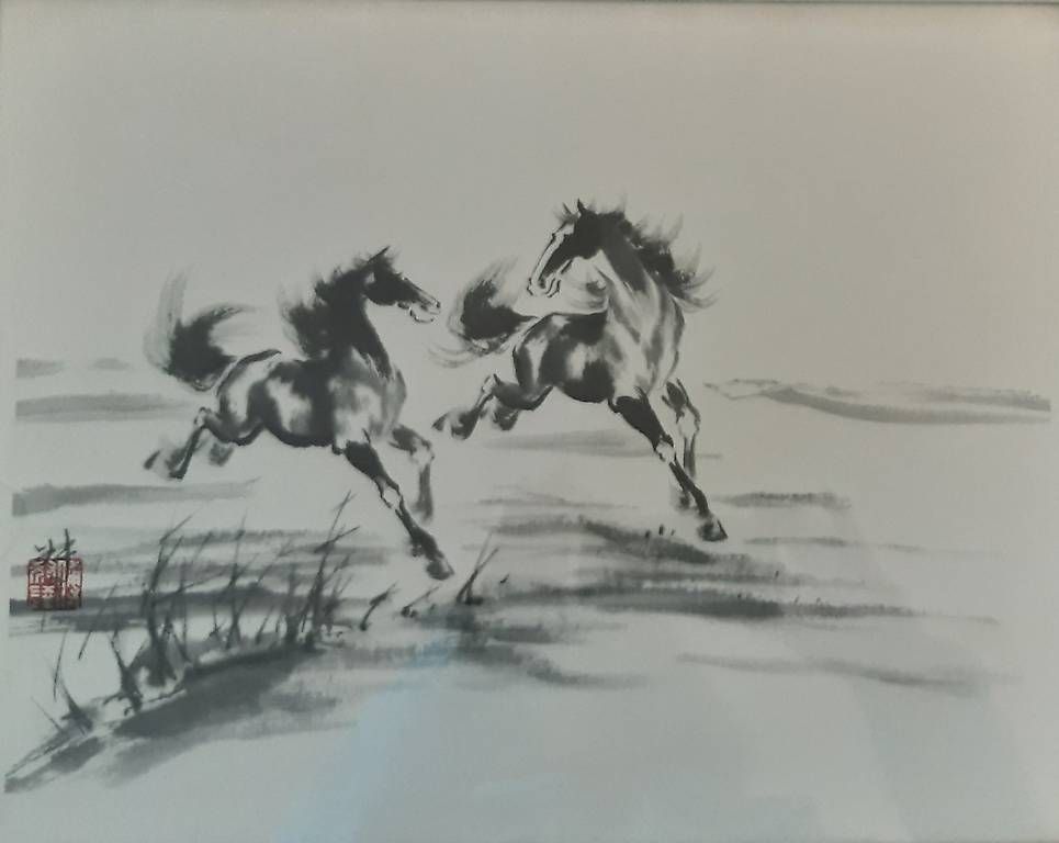 Foto & Immagini: Bild Galoppierende Pferde chinesische Kunst – Usato da Schaan venduto da jud_59jg 1