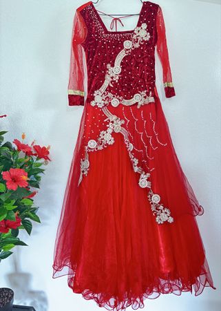 Robe de soirée rouge bordeaux❤️🌹