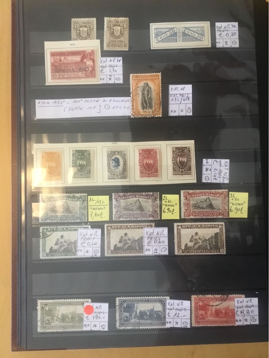 Tutti i francobolli: Lotto 11 San  Marino – Usato da cassina d'agno venduto da Scorti1961 7