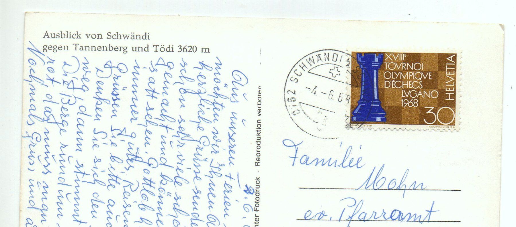 Cartoline postali: SCHWÄNDI – Usato da Jona venduto da philajona 1