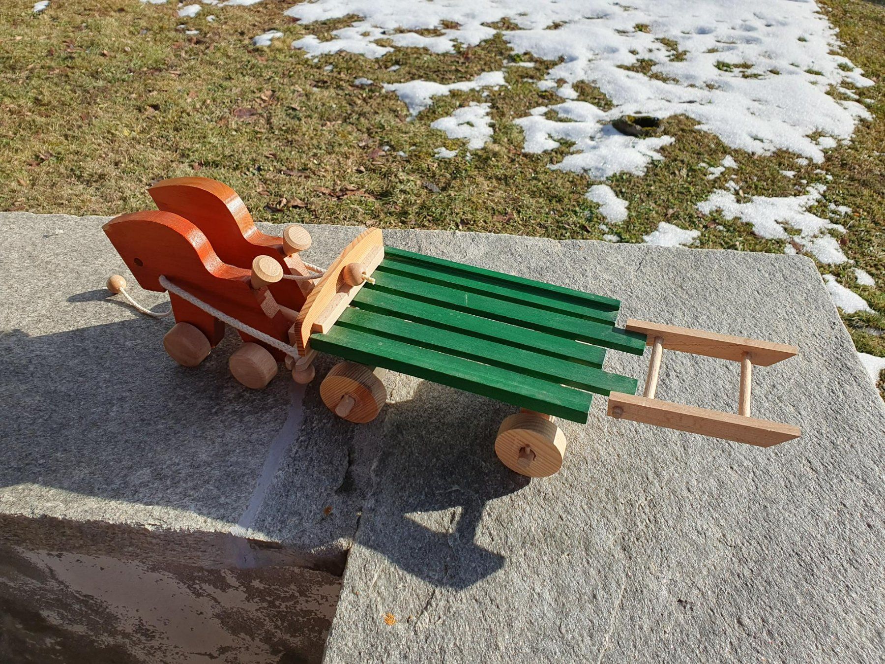 Jouets: Holz Rösslein mit Wägelchen – Neuf (Voir description) à Widen par dem_tdb9 2