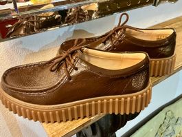 CLARKS DAMENSCHUHE LACKLEDER 1XGETRAGEN, GR.38-38,5