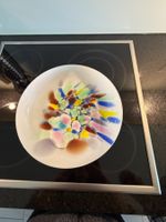 Schale Glas bunte Flecken Richartz Art Collection 70er Jahre