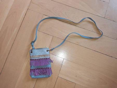Kleine Ledertasche grau (neu)