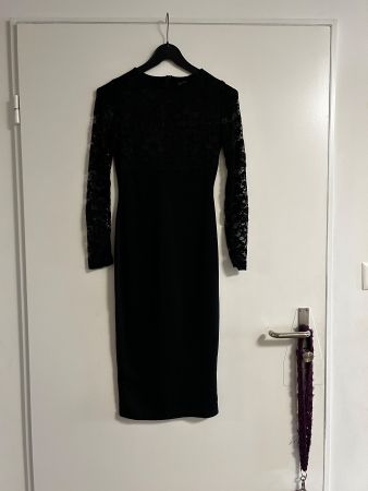 Spitzenkleid Kleid Schwarz Elegant Gr S NEU