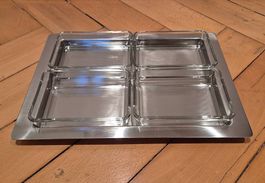 Serviertablett mit Schalen aus 80er-Jahren, top Zustand
