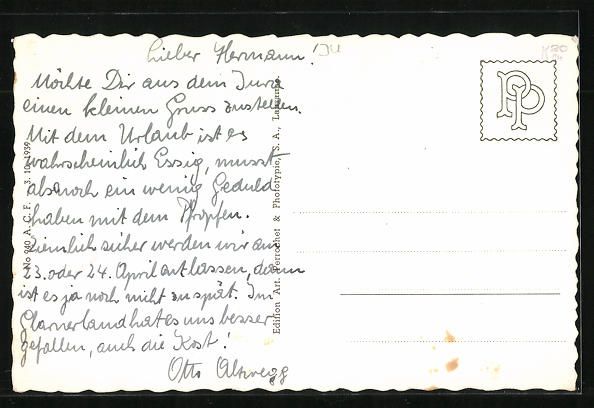 Ansichtskarten: Delemont, Mont-Croix, an der Mauer hinte – Gebraucht aus Berlin von bartko-reher 1