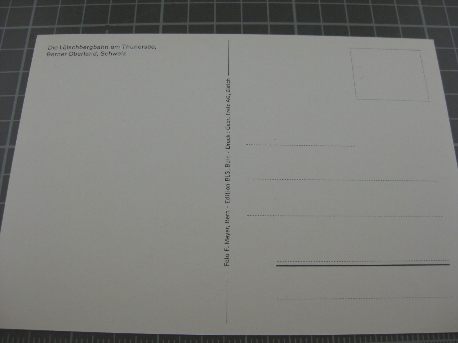 Cartoline postali: Thunersee mit BLS Zug – Usato da Malters venduto da Marosko 1