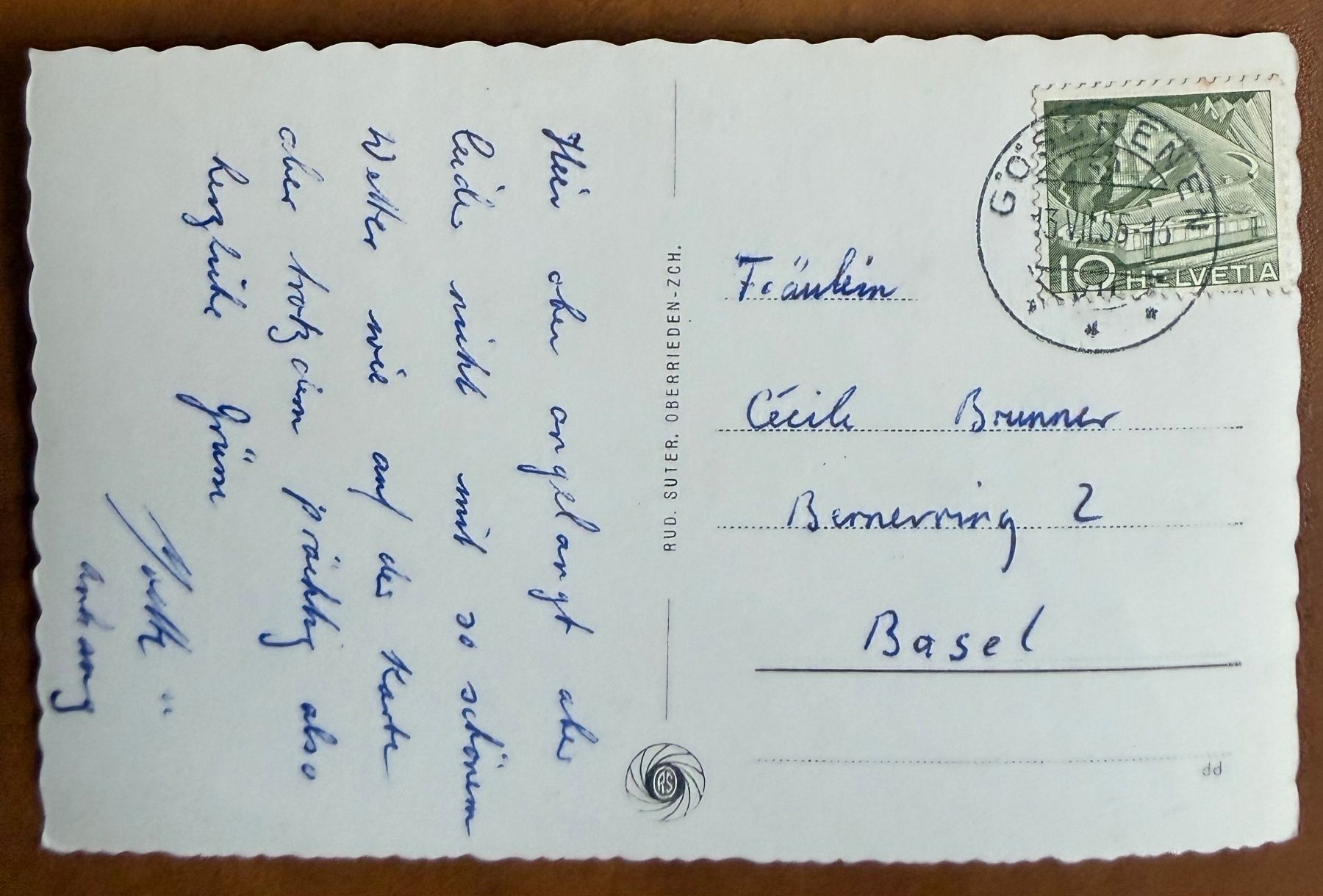 Cartoline postali: Sustenpass - Steingletscher 1955 – Usato da Lutry venduto da Ediego 1