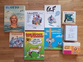 Comics - 9 Titel - Otto - Ulf - Wurzel - Ruthe - Lappan...