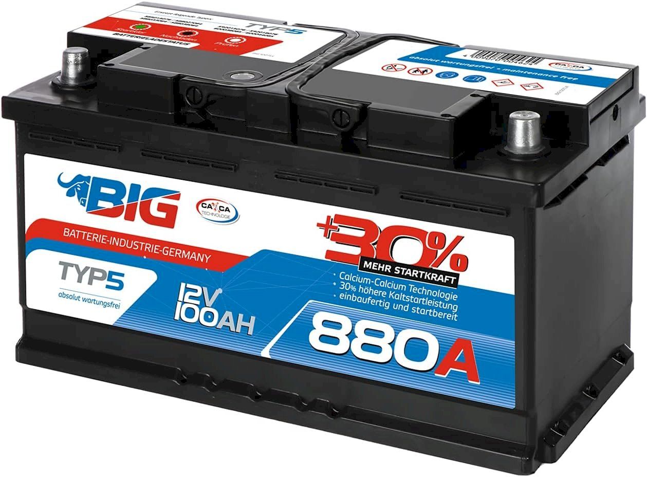 Elektrotechnik: BIG +30% 12V 100Ah Autobatterie – Neu und originalverpackt aus Bottighofen von zaap 1