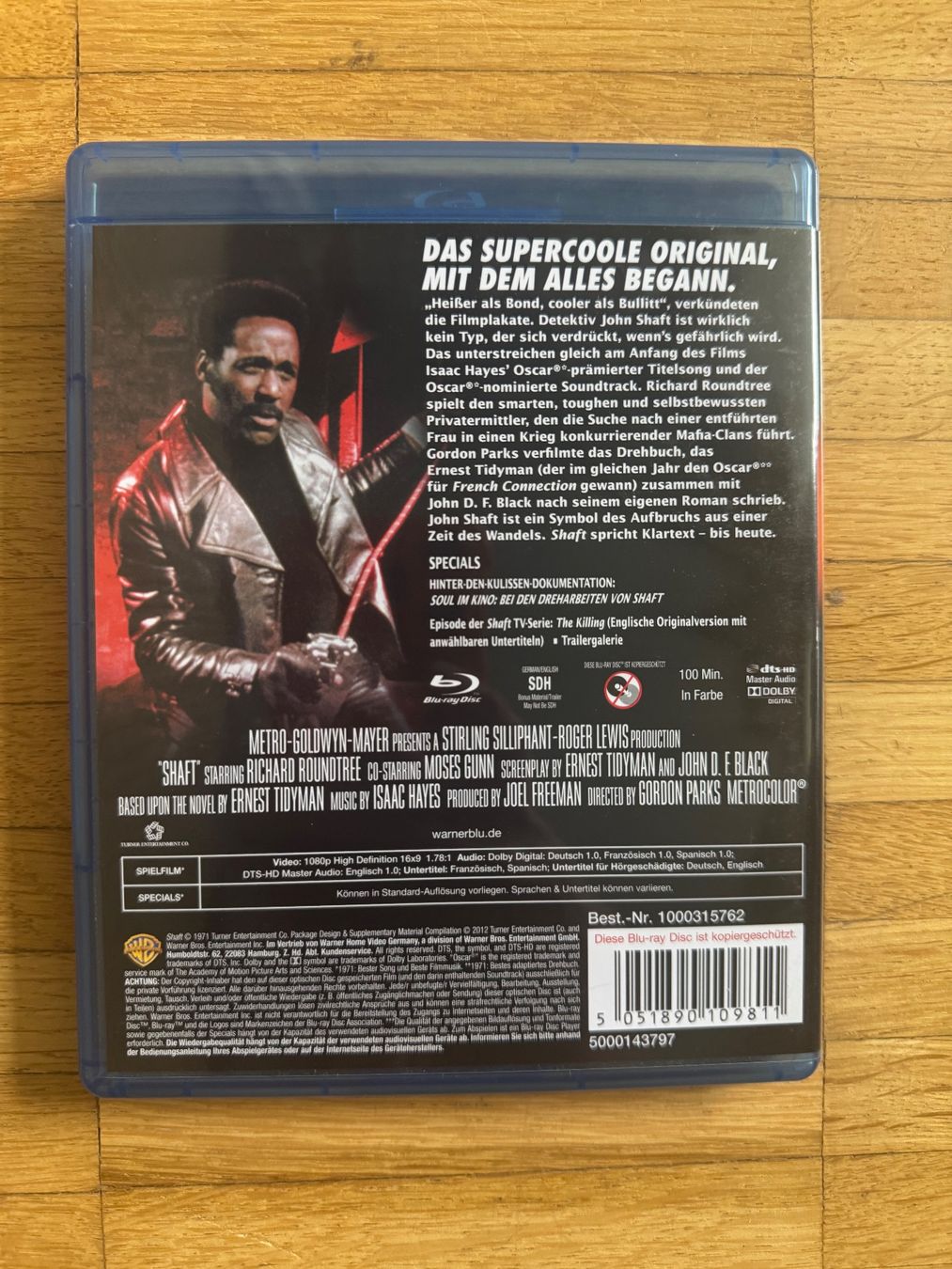 Tutti i DVDs: SHAFT.  1971   (BLU-RAY) – Usato da Basel venduto da san_2qlq 1