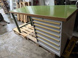 Lista Werkbank mit 7er Schubladenstock 199x80xh90cm