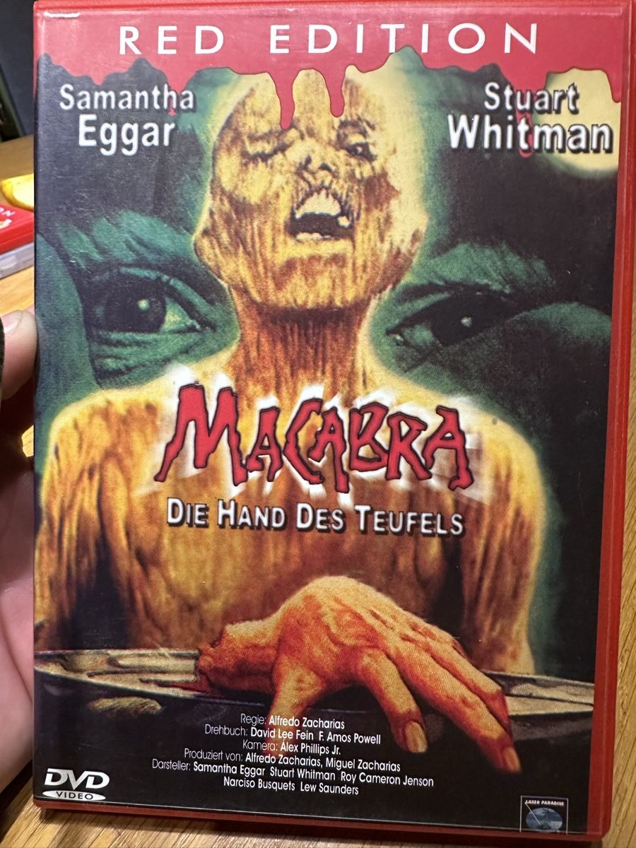 Tutti i DVDs: Macabra die Hand des Teufels Red Edition DVD – Usato da Benken ZH venduto da Audi-erich