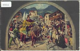 Tells Apfelschuss - Stückelberg - Litho