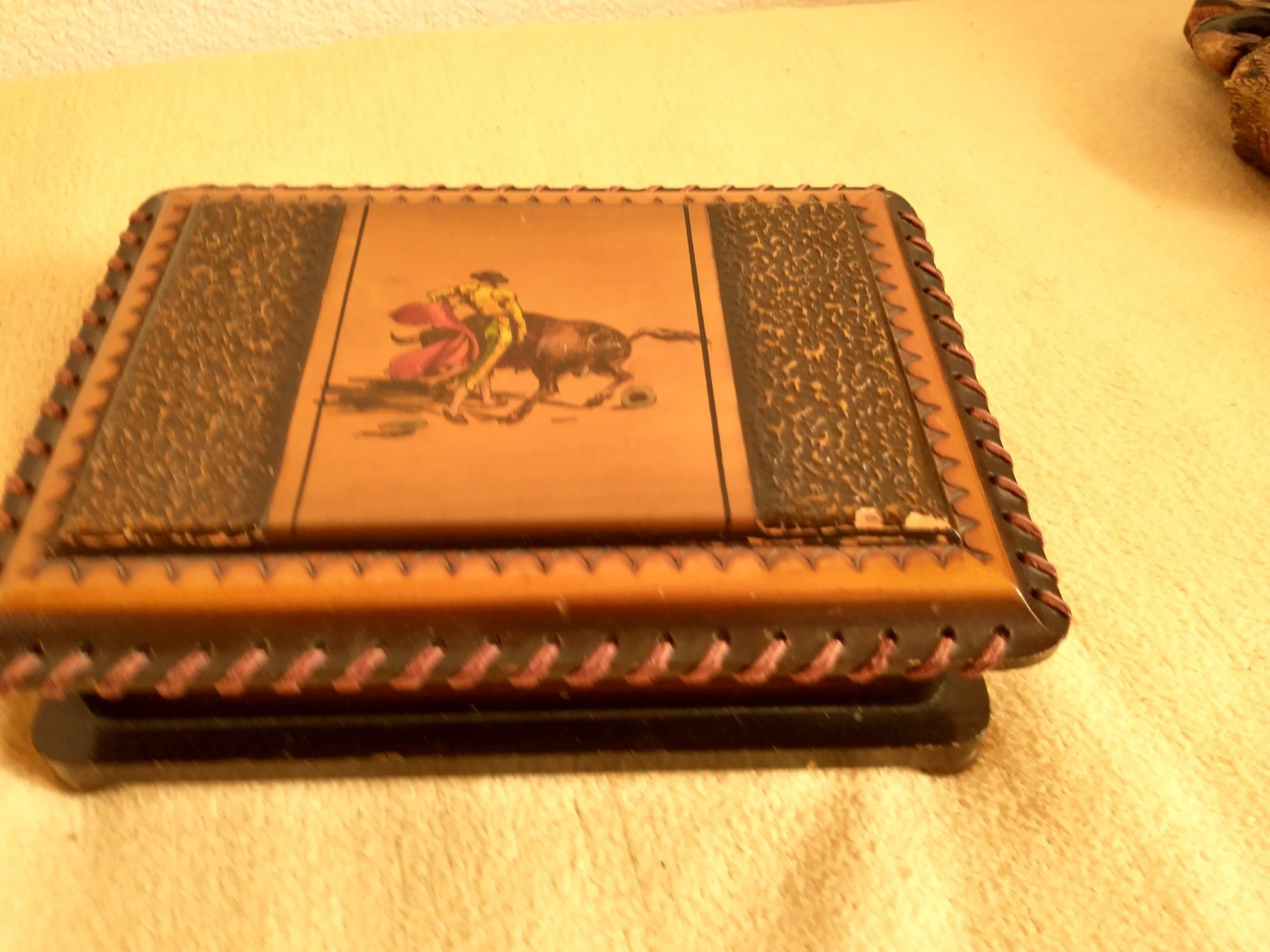 Spieldosen: Antike Schmuckschatulle / Holzschatulle Spieldose vintage – Gebraucht aus Löhningen von Chimae67 8