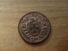 (Z2) 1 Rappen 1902