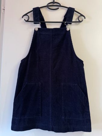 Robe salopette Bershka en velours côtelé noir - taille S