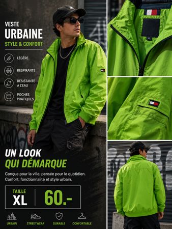 Veste urbaine verte taille XL neuve 