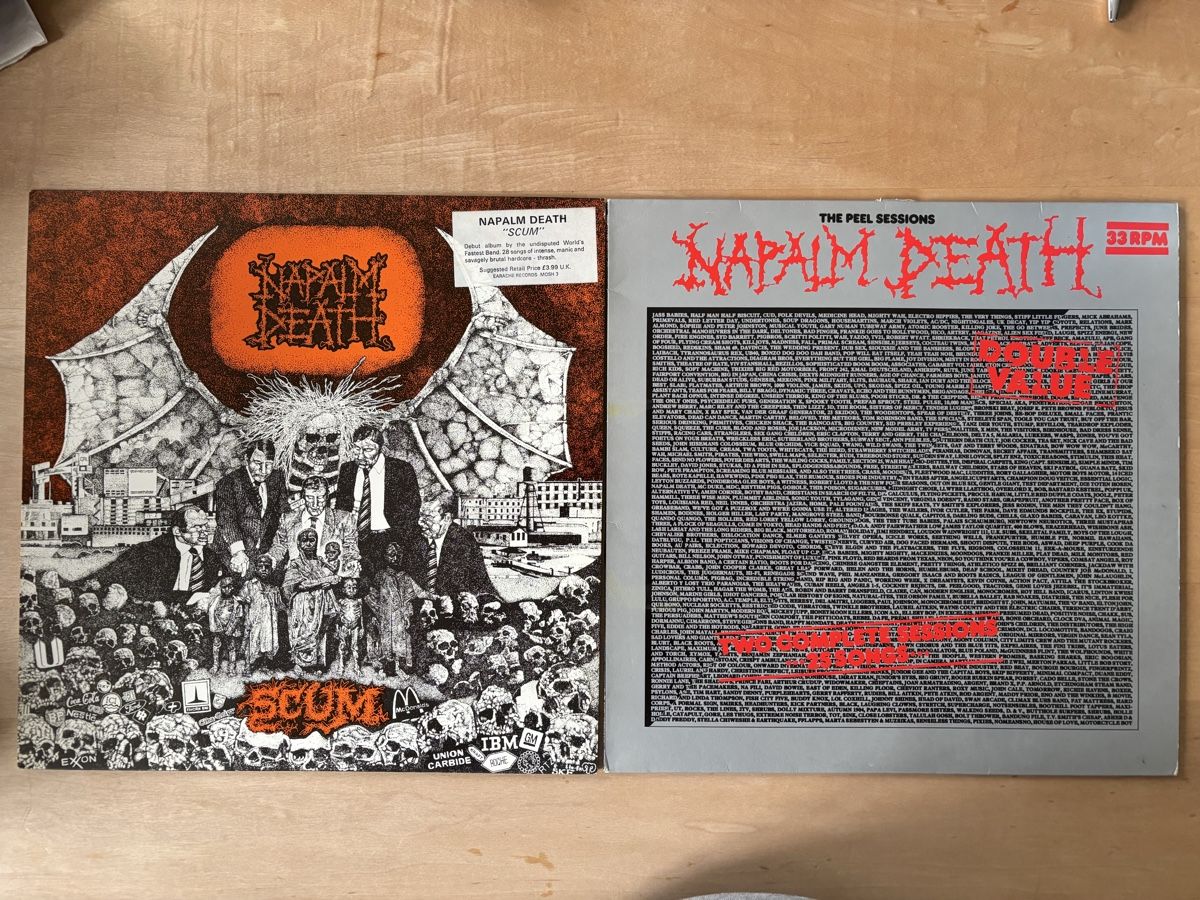 Dischi in vinile: 2x Napalm Death LP – Usato da Zürich venduto da Interpol