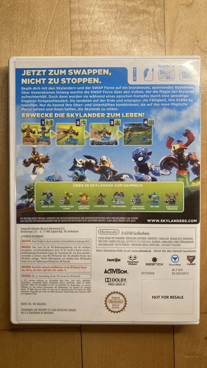 Nintendo Giochi: Nintendo Wii Skylanders Swap Force – Usato da Bern venduto da NyanNeko 1